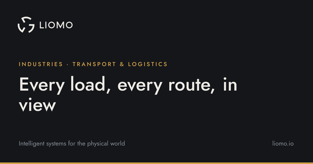 Fleet Tracking for Transport and Logistics | LIOMO